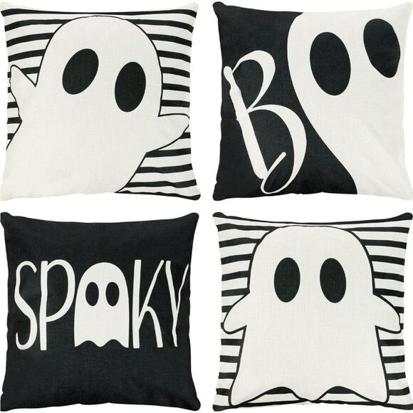 Halloween Ghost and Spooky Pillow Covers - Picture 2 of 4
